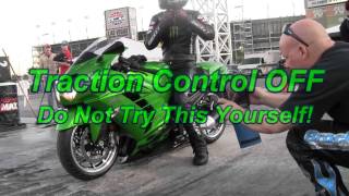 Kawasaki ZX14R with Rickey Gadson [upl. by Thynne]