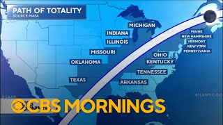 Solar eclipse maps peak viewing times and everything else to know [upl. by Kiyohara]