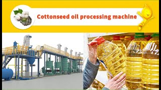 Cottonseed oil production process and cottonseed oil processing machine display video [upl. by Azilanna]