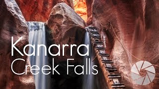 Hiking a slot canyon to Kanarra Creek Falls in Utah  Landscape Photography Behind the Scenes [upl. by Warring935]