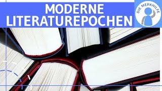 Moderne LiteraturEpochen  Gegenwartsliteratur erklärt  Impression Dada Symbol Surrealismus [upl. by Yssirhc769]