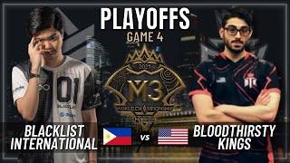 BLACKLIST INTERNATIONAL VS BTK  PLAYOFFS  GAME 4  M3 WORLD CHAMPIONSHIP [upl. by Lumbard536]