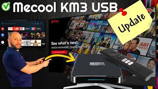 ANDROID TV MECOOL KM3 MISE A JOURS AVEC UNE USB [upl. by Ecinrev]