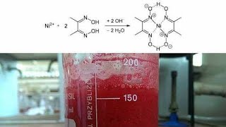 Preparation of Ni DMG complex lab Preparation of Nickel dimethylglyoxime complex [upl. by Rawdan]