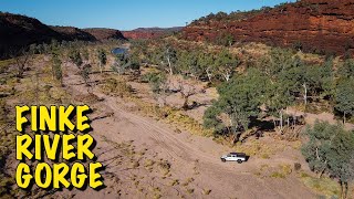 The Finke River Gorge amp Boggy Hole  Overland Jeep Gladiator around Australia [upl. by Dannye]