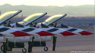 2012 USAF Thunderbirds  AVIATION NATION Saturday [upl. by Eudora117]