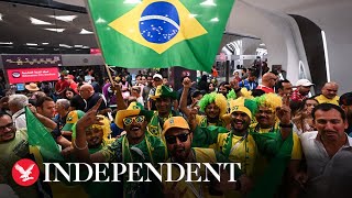 Live Fans arrive for Brazil vs Serbia at Qatar World Cup [upl. by Leihcar]