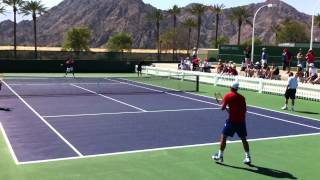 Yen Hsun Lu amp Janko Tipsarevic  Indian Wells Practice 31012 Part I [upl. by Constancy166]