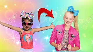 Sally Transforms into JoJo Siwa in Real Life [upl. by Gerlac]