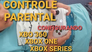 CONFIGURANDO O CONTROLE PARENTAL XBOX [upl. by Prendergast576]