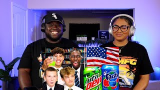 Kidd and Cee Reacts To British Highschoolers try American Soft Drinks for the first time [upl. by Nomyaw503]