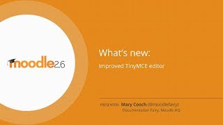 Moodle 26 Highlight TinyMCE text editor improvements [upl. by Atkinson]