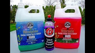 Adams Ultra Foam Vs Chemical Guys Snow Foam  Auto Fanatic [upl. by Ennoirb906]