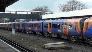 Trains  Havant Railway Station  13th March 2018 [upl. by Henigman]