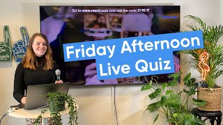 Friday Fun Quiz with Mentimeter [upl. by Allesiram886]