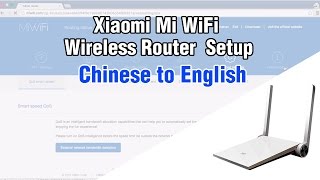 Xiaomi  mi  router setup  chinese to english ACT broadband [upl. by Alcina]