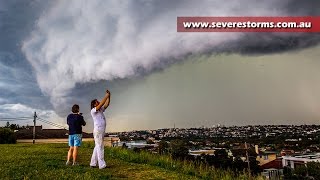 Severe storm strikes Sydney with hail and lightning [upl. by Aikcin]