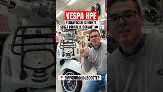 Portapacchi Vespa HPE 2023 si monta senza forare il cravattino [upl. by Laertnom394]