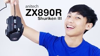 รีวิวเมาส์ anitech ZX890R โอ้ว ว๊าวววว มีดับเบิ้ลช็อตด้วย [upl. by Arnon]