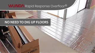 WUNDA Rapid Response Overfloor®  Retrofitting Underfloor Heating [upl. by Gibbon3]