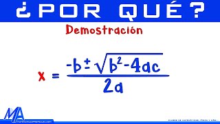 Ecuación cuadrática por fórmula general  Ecuación sin solución [upl. by Nowaj]