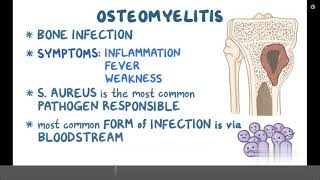 Osteomyelitis  Causes Symptoms Diagnosis amp Treatment Pathology [upl. by Parhe]