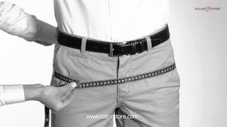 How to measure your seat  Measurement guide  Mens body measurements [upl. by Anayek]