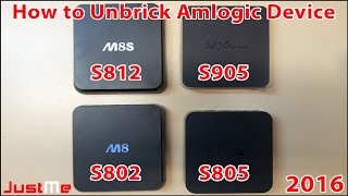 Unbrick Amlogic Devices mxq m8 m8s m8s mqx pro [upl. by Navada]