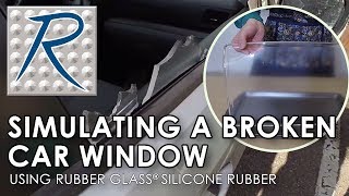 Broken Car Window Prank HowTo Using Rubber Glass Clear Silicone [upl. by Munsey436]