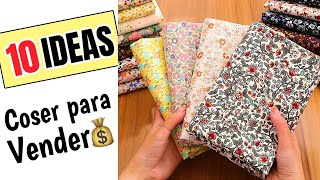 COSER PARA VENDER  10 MANUALIDADES FÁCILES DE COSTURA CON RETAZOS DE TELA [upl. by Htaras33]