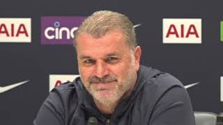 quotI HAVE MY OWN DEMONS BUT WILL HELP ANYONEquot EMBARGOED PRESS CONFERENCE Postecoglou Spurs v Luton [upl. by Cynde]