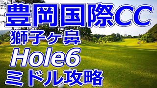 【静岡県】豊岡国際カントリークラブ（獅子ヶ鼻Hole6）ミドルホール 攻略 天気 予約 [upl. by Naols]