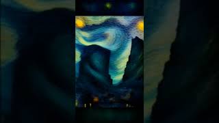 Van Goghs quotStarry Nightquot in our interpretation 🤩👍❤️ shorts music asmr [upl. by Irehs]