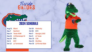 Inside Look Floridas 2024 SEC Schedule Preview  The Fan Attic [upl. by Ecnaret]