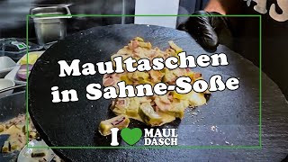 Maultaschen in Sahnesoße 🍽️💚🥛 Rezept zum selber machen [upl. by Imorej326]