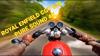 Royal Enfield Continental GT 535  PURE SOUND 4K [upl. by Alegnasor]