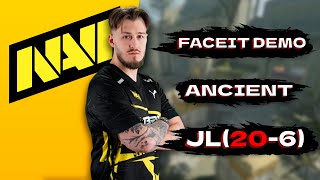 CS2 POV NAVI JL 206 vs FACEIT ancient FACEIT DEMO [upl. by Vyner]