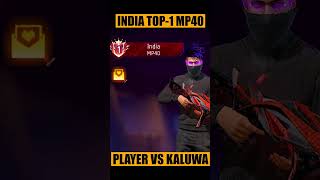 INDIAS NO1 MP40 PLAYER VS KALUWA  GOD LEVEL MP40 GAMEPLAY [upl. by Aillimat]