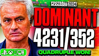 Mourinhos DOMINANT FM24 Tactics 93 Win Rate  Best FM24 Tactics [upl. by Abagail]