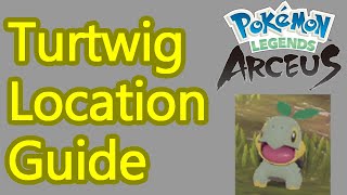 Pokemon Legends Arceus Turtwig locations guide best farming spot [upl. by Guise176]