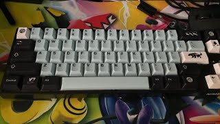 Ltc nimbleback with lubed glorious pandas and Gmk mizu clones and tape mod [upl. by Stanfill]