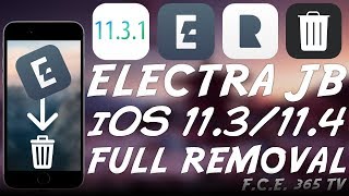 How to Remove Electra Jailbreak iOS 113  114 b3 And Start Fresh No iOS Update [upl. by Orlina]