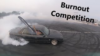 Burnout Competition at BIR  In The Action Drone Footage [upl. by Haroppiz]