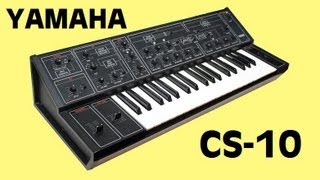 YAMAHA CS10 Analog Synthesizer 1977  HQ DEMO [upl. by Hanima]