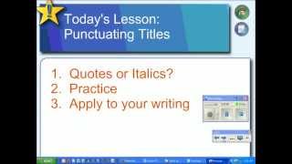 Quotes or Italics How to Punctuate Titles in your Essay [upl. by Guilbert]