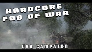 Call to arms Gates of Hell Osfront Coop USA HARDCORE FOG OF WAR MORTAIN 4 100 Walkthrough [upl. by Alsi]