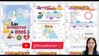 ATRIBUTO Dios es Eterno ⭕ clase biblica de los atributos de Dios para niños cristianos RosaMariaV 🦋 [upl. by Spohr]