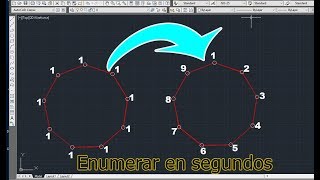 Como enumerar automáticamente en AutoCad [upl. by Xirtaeb]