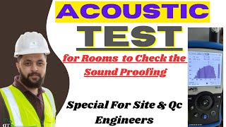 Acoustic Test for Rooms How to perform Acoustic Test civil engineer at site  qaqc [upl. by Krissy]