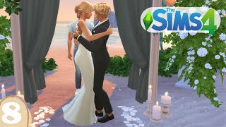 Lets Play The Sims 4 8 BEACH WEDDING 🌊🌞 [upl. by Uzzia]